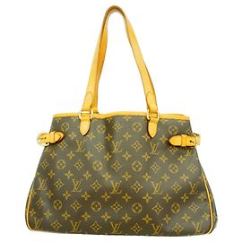Sac cabas horizontal Louis Vuitton Monogram Batignolles Marron