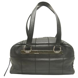 Bolso de hombro Chanel Chocolate Bar Caviar Negro Negro