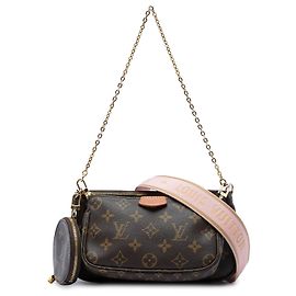 Borsa Louis Vuitton Monogram Multi Pochette Accessoires Marrone Marrone