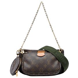 Borsa Louis Vuitton Monogram Multi Pochette Accessoires Marrone Marrone