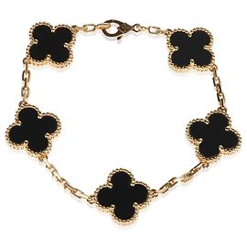 Bracciale Vintage Alhambra Van Cleef & Arpels in oro giallo e onice Altro