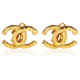 Orecchini Chanel Vintage CC placcati oro Altro