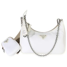 Bolsa Prada Re-Edition 2005 em Re-Nylon branco Branco