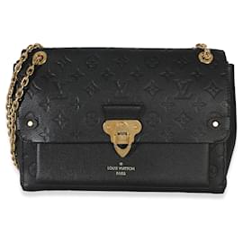 Louis Vuitton Black Monogram Empreinte Vavin MM Preto