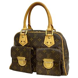 Louis Vuitton Monogram Manhattan PM Handbag Brown