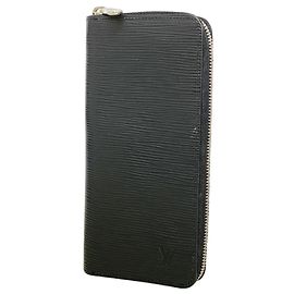 Cartera Vertical Zippy Louis Vuitton Epi Negro