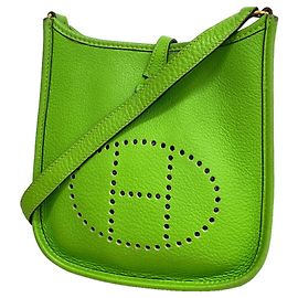 Hermès Bolsa de Ombro Hermes Evelyne TPM Verde