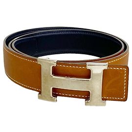 Hermès Hermes Constance Belt Brown