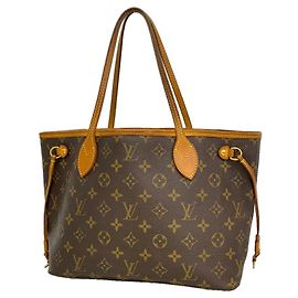Sac Cabas Louis Vuitton Monogram Neverfull PM Marron