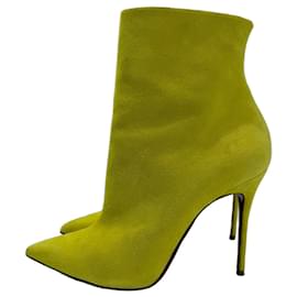 Christian Louboutin So Kate Booty 100 Suede Yellow 38.5 Giallo