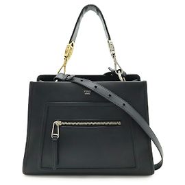 Borsa 2way Fendi Runaway in pelle Nero