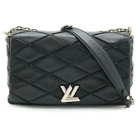 Louis Vuitton GO-14MM Leather Chain Bag Black