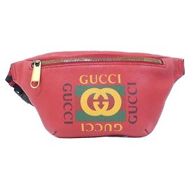 Borsello da vita in pelle Gucci Rosso Altro