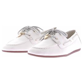 Maje Mocasines de cuero blanco Blanco