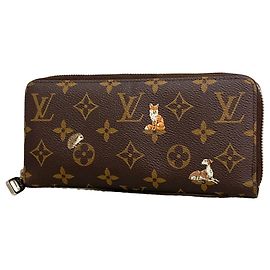 Louis Vuitton Monogram Forest Zippy Wallet Brown