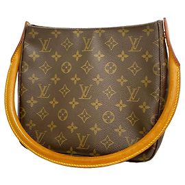 Borsa a tracolla Louis Vuitton Monogram Looping MM Marrone