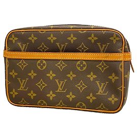 Borsa a pochette Louis Vuitton Monogram Compiegne 23 Marrone