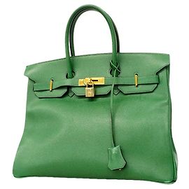 Hermès Sac à main Hermes Birkin 35 Vert