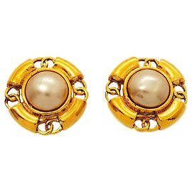 Boucles d'oreilles clips Chanel plaquées or Doré