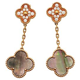 Orecchini Magic Alhambra Van Cleef & Arpels in oro rosa 18K Altro