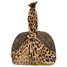 Borsa Louis Vuitton Alma Monogram Leopard Marrone