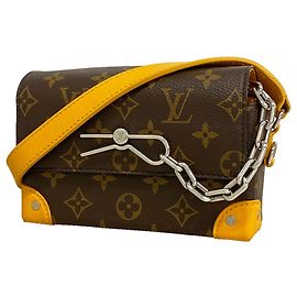 Sac à épaule Louis Vuitton Monogram Macassar Marron