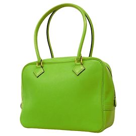 Hermès Sac à main Hermes Mini Plume 20 en Green Apple Vert