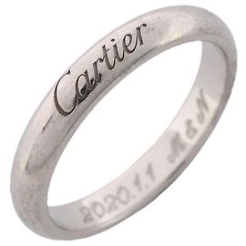 Cartier C de Ring in Platinum 950, Size 49 Other
