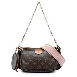 Louis Vuitton Brown Monogram Multi Pochette Accessoires Marrone