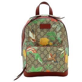 Gucci Beige Small GG Supreme Web Tian Backpack Beige