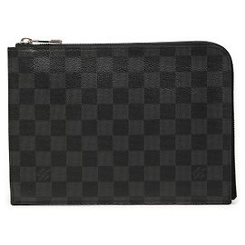 Louis Vuitton Black Damier Graphite Pochette Jour PM Nero