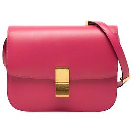 Céline Celine Pink Medium Calfskin Classic Box Rose