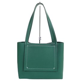 Hermès Green Clemence Cabasellier 31 Grün