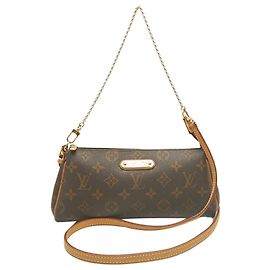Louis Vuitton Brown Monogram Eva Marrom