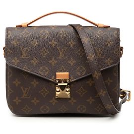 Louis Vuitton Brown Monogram Pochette Metis Marrom
