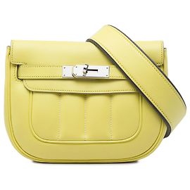 Hermès Yellow Mini Swift Berline Crossbody Autre Jaune