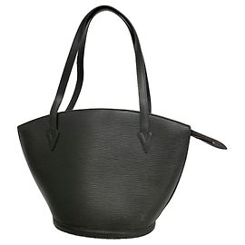 Borsa a tracolla Louis Vuitton Epi Saint Jacques Nero