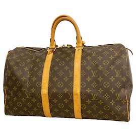 Bolsa Boston Louis Vuitton Keepall 45 Monogram Marrom Marrom