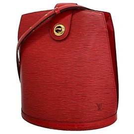 Borsa a tracolla Louis Vuitton Epi Cluny Rosso