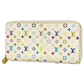 Cartera Zippy Louis Vuitton Monogram Multicolor Blanco
