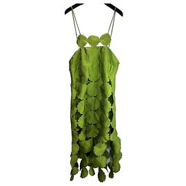 Autre Marque ARRANGE Midikleid mit grünen Blumen und Cut-Outs Grün