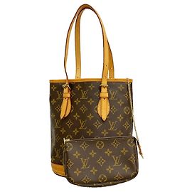 Saco Tote Louis Vuitton Monogram Bucket PM Marrom