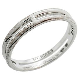 Hermès Hermes Ariane Band Ring in 18K White Gold Other