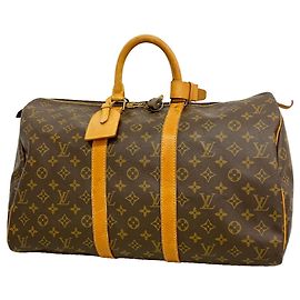 Sac Louis Vuitton Boston Monogram Keepall 45 Marron