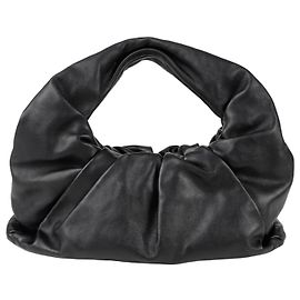 Bottega Veneta Borsa a tracolla hobo arricciata Nero