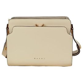 Marni Borsa a tracolla Reverse Trunk Medium Bianco