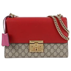 Gucci Borsa a tracolla Medium Padlock Rosso