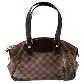 Sac Tote Louis Vuitton Verona Pm Marron Toile Enduite Marron
