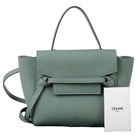 Céline Bolsa de Ombro Nano Tote Verde