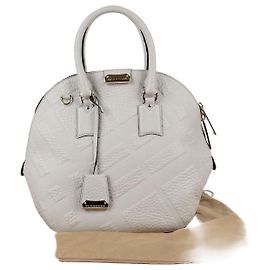 Bolsa tote Orchard Burberry em couro cinza Cinza